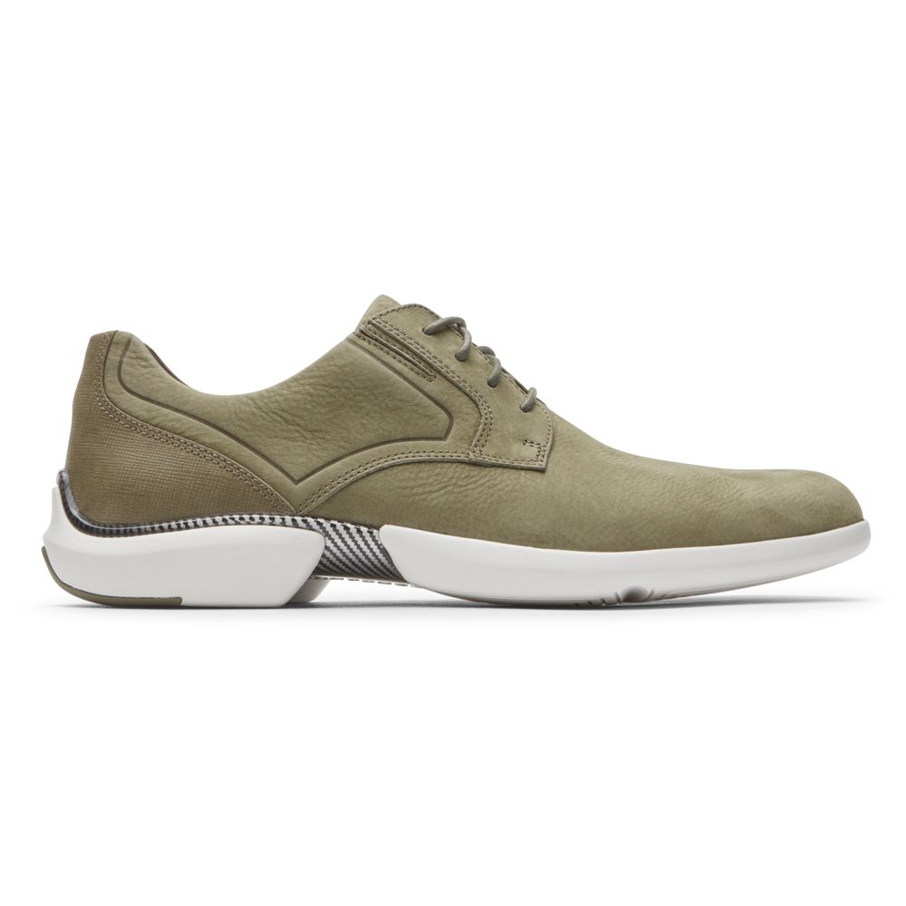 Rockport Total Motion Advance Plain Toe - Mens Oxfords - Olive - NZ (JTA-914738)